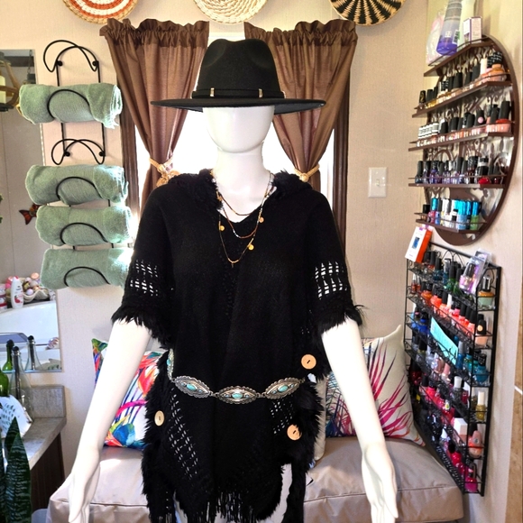 New! Beach Cover up Pullover Shawl - Picture 6 of 8